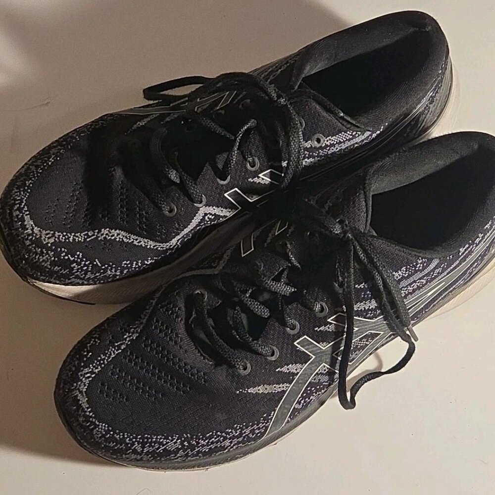 Asics Gel-Kayano 29 Mens 11.5 Shoes Road Race Distance Trainer Comfy Black White